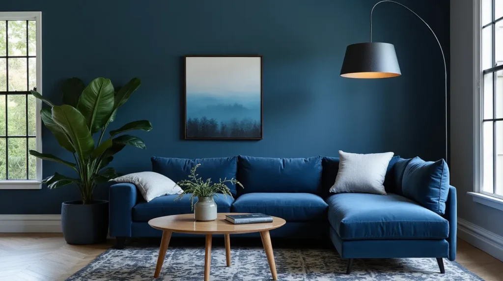 blue throw pillows
