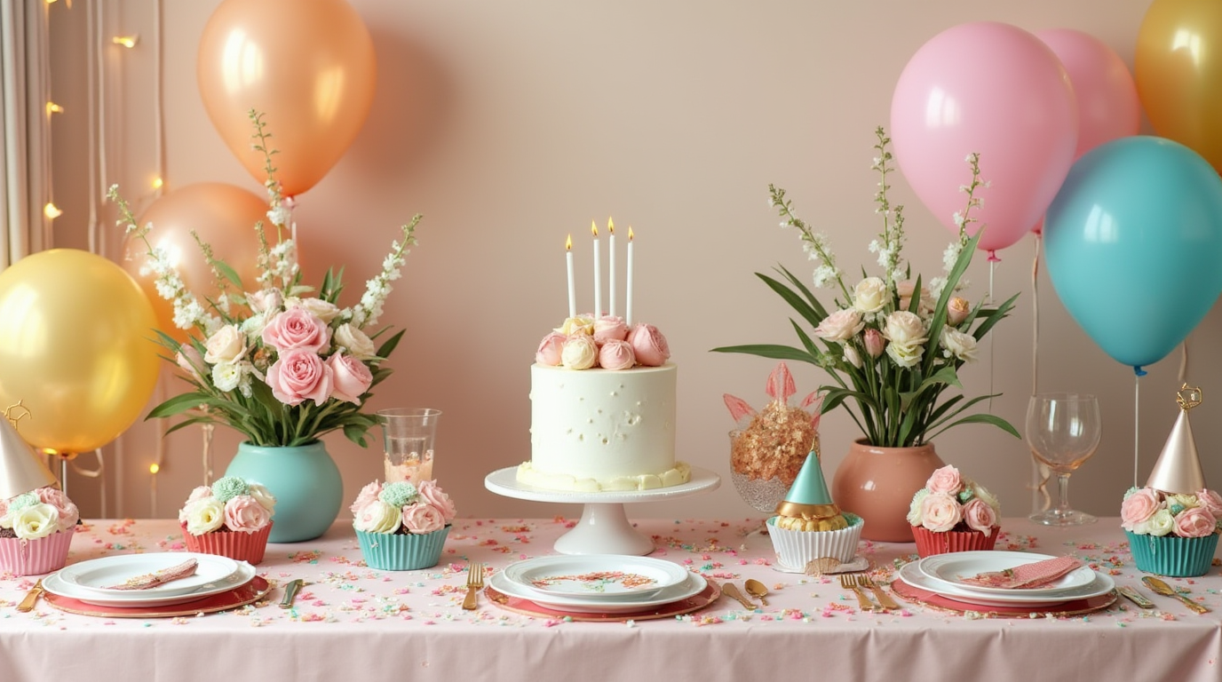 birthday table decorations