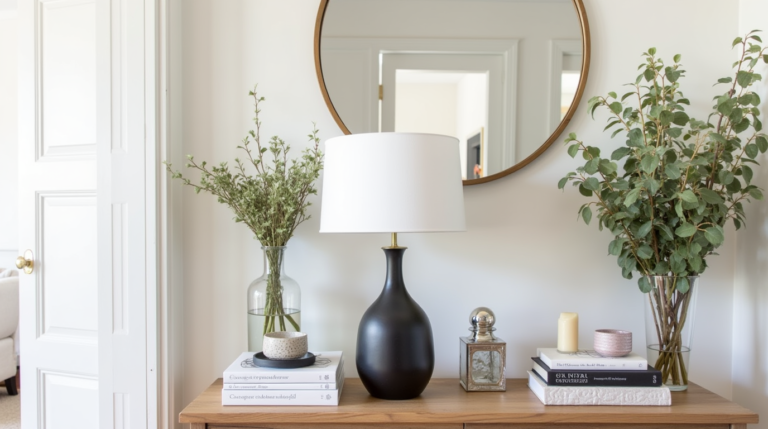 console table decor