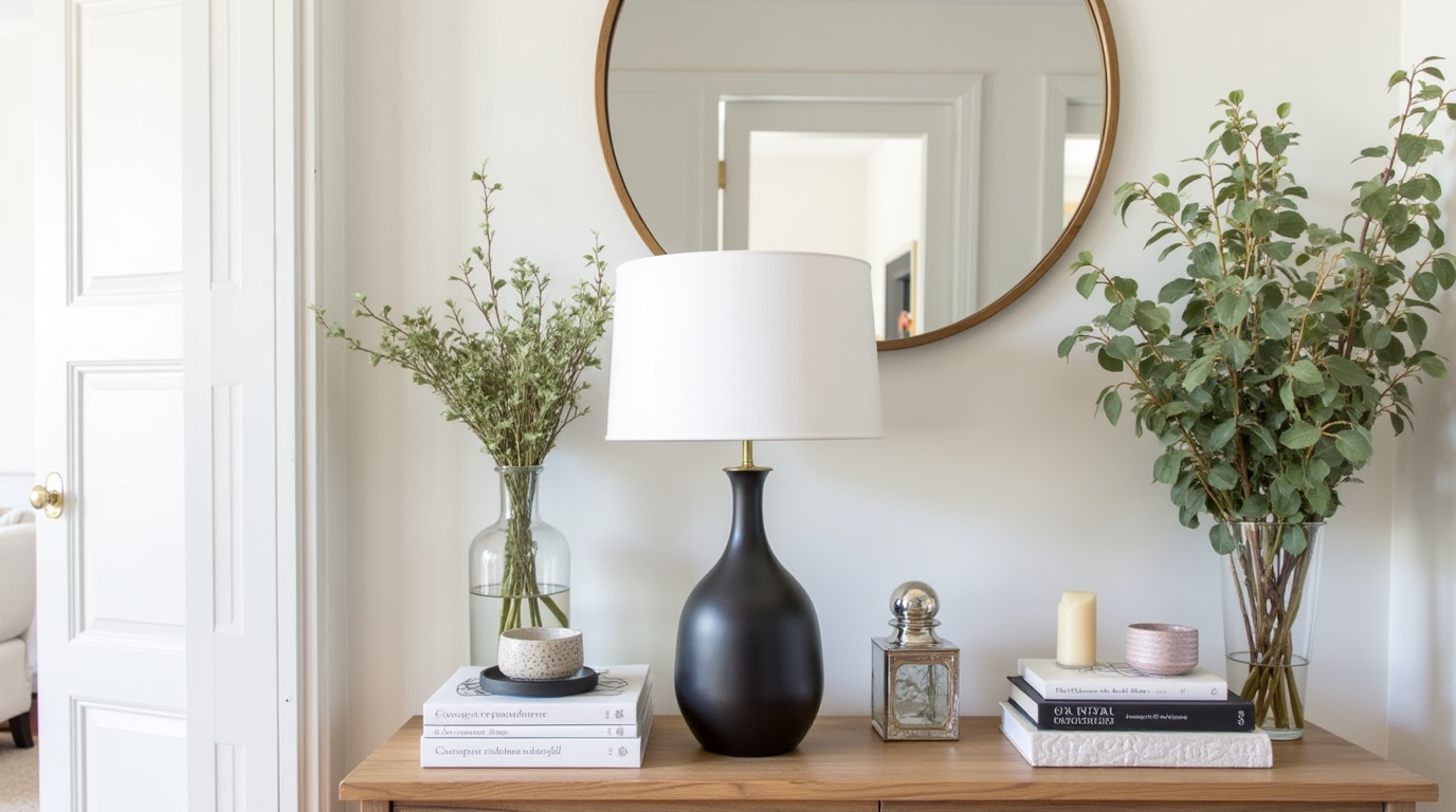 console table decor