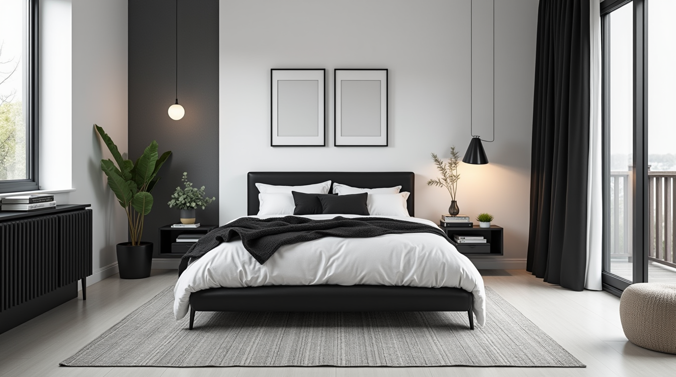 black and white bedroom ideas